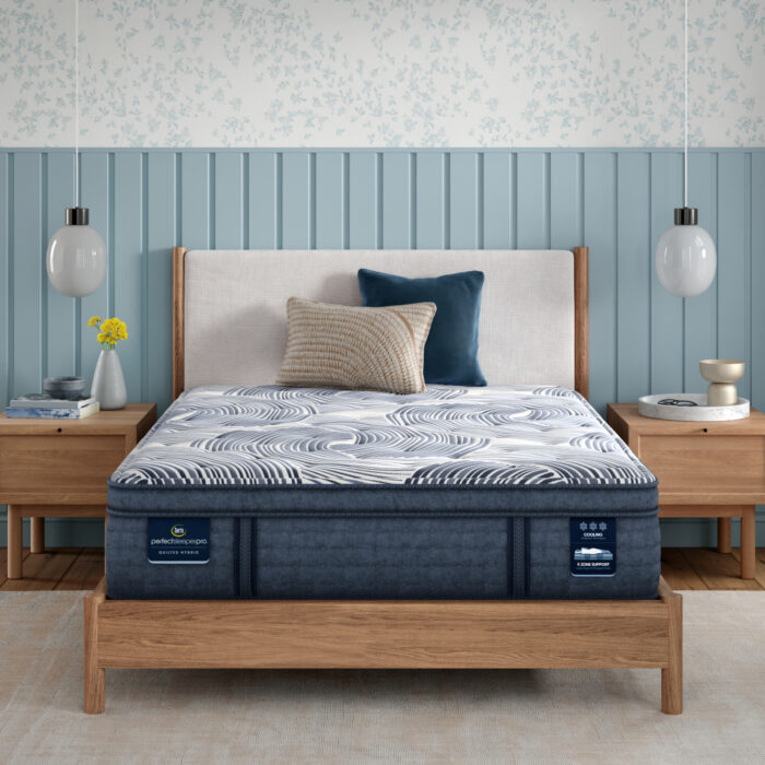 Serta Perfect Sleeper Pro Edinburgh 15" Latex Hybrid Plush Pillow Top Mattress