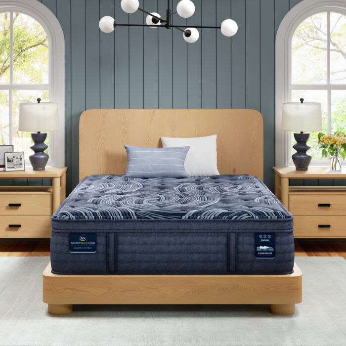 Serta Perfect Sleeper Pro Valais 15" Latex Hybrid Plush Pillow Top Mattress