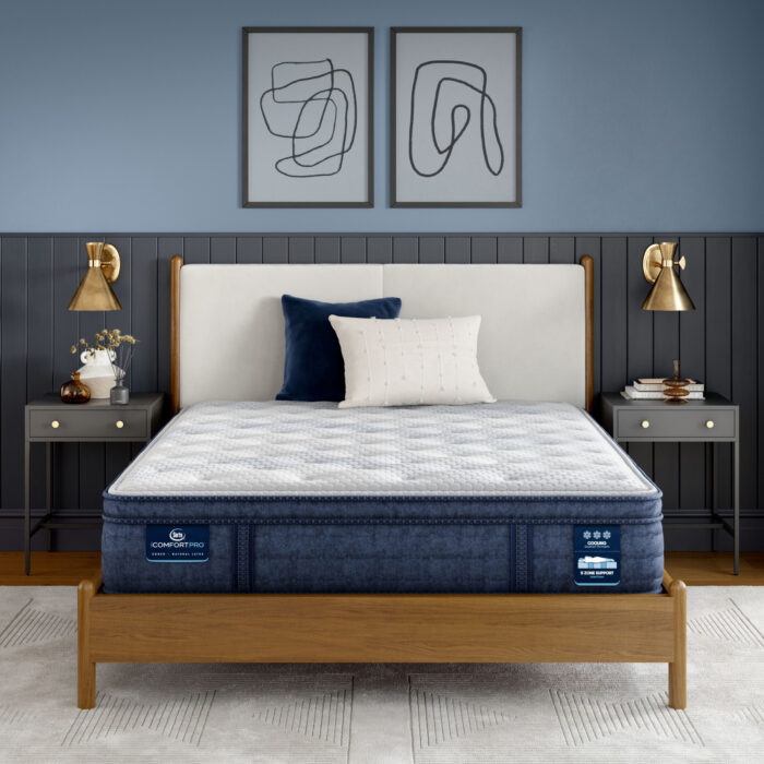 Serta iComfortPro Dartmouth 15" Latex Foam Plush Pillow Top Mattress